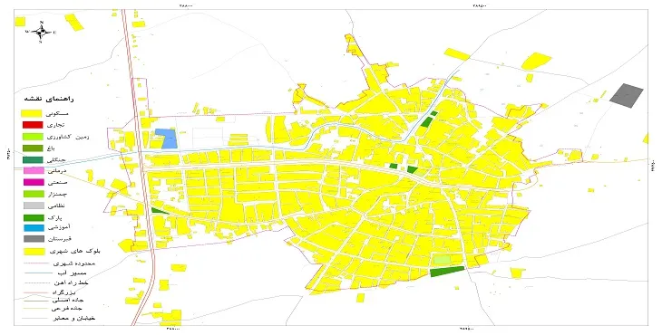 نقشه شیپ فایل (GIS) شهر شال 1404 + عکس با کیفیت