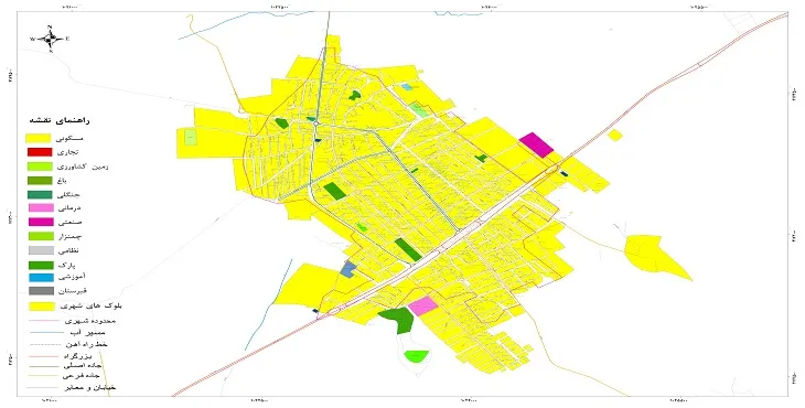 نقشه شیپ فایل (GIS) شهر آشخانه 1404 + عکس با کیفیت