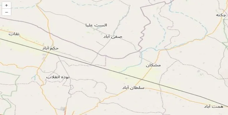 دانلود نقشه شهرستان خوشاب + pdf با کیفیت بالا