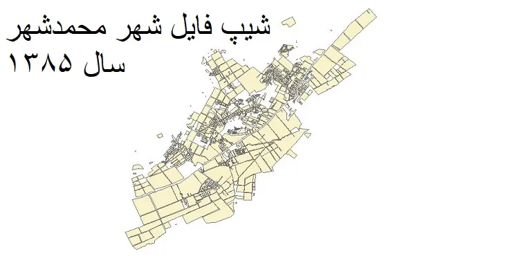 دانلود شیپ فایل بلوک آماری محمدشهر کرج