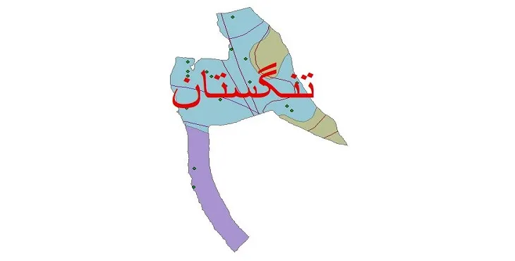 نقشه شیپ‌ فایل اقلیم‌شناسی شهرستان تنگستان + 7 لایه اقلیمی