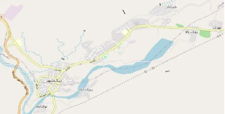 دانلود نقشه نیک شهر + pdf با کیفیت بالا