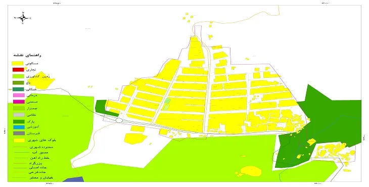 نقشه شیپ فایل (GIS) شهر رازمیان 1404 + عکس با کیفیت