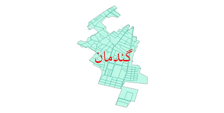 دانلود نقشه شیپ فایل شبکه معابر شهر گندمان