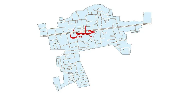 دانلود نقشه شیپ فایل شبکه معابر شهر جلین