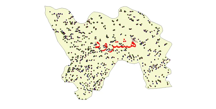 دانلود نقشه جمعیت نقاط شهری و روستایی شهرستان هشترود از سال 1335 تا 1395