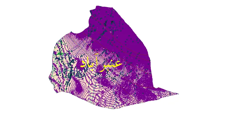دانلود نقشه های شیپ فایل شهرستان عنبرآباد + کاملترین لایه GIS