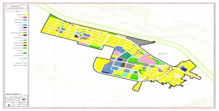 دانلود نقشه کاربری اراضی شهر دندی | وضع موجود+پیشنهادی