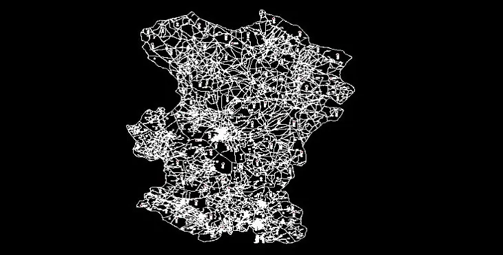 دانلود نقشه اتوکد استان همدان