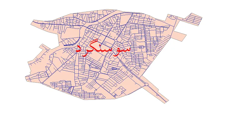 دانلود نقشه شیپ فایل شبکه معابر شهر سوسنگرد