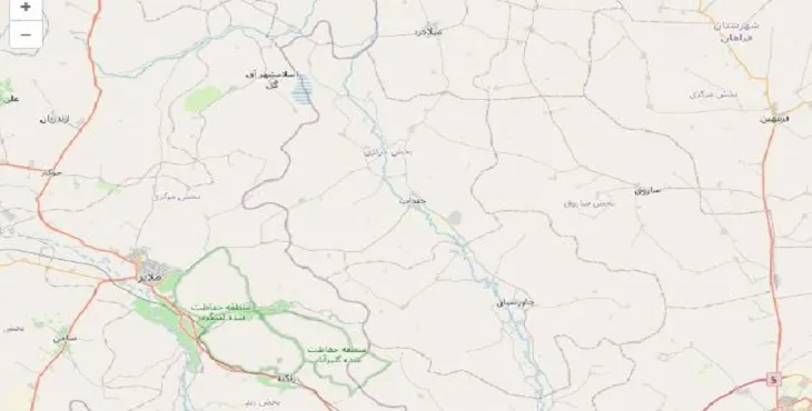 دانلود نقشه شهرستان خنداب + pdf با کیفیت بالا