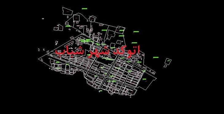 دانلود نقشه اتوکد شهر شباب