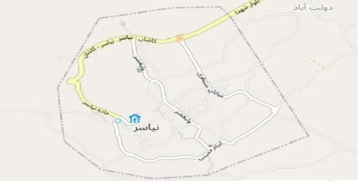 دانلود نقشه شهر نیاسر + pdf با کیفیت بالا