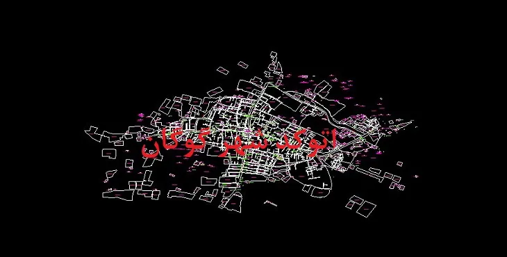 دانلود نقشه اتوکد شهر گوگان