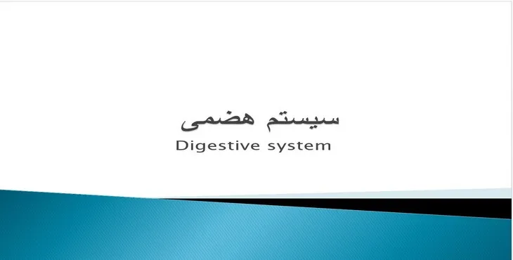 دانلود پاورپوینت سیستم هضمی