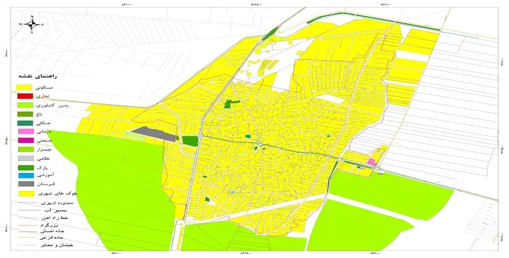 جدیدترین نقشه شهر قهدریجان | قابل چاپ + کیفیت بالا