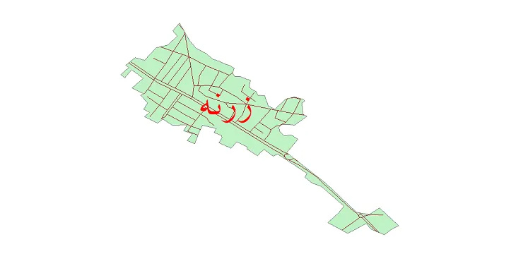 دانلود نقشه شیپ فایل شبکه معابر شهر زرنه