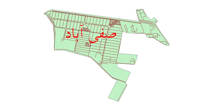 دانلود نقشه شیپ فایل شبکه معابر شهر صفی آباد (دزفول)