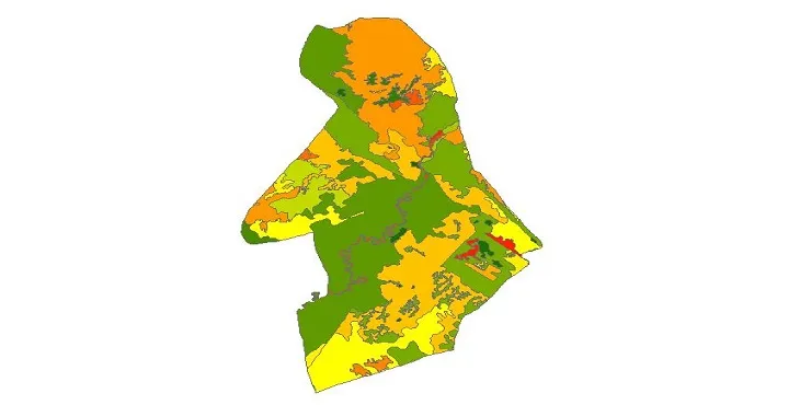 بروزترین نقشه شیپ فایل کاربری اراضی شهرستان رامشیر + PDF