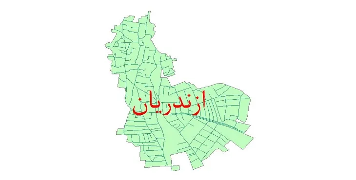 دانلود نقشه شیپ فایل شبکه معابر شهر ازندریان