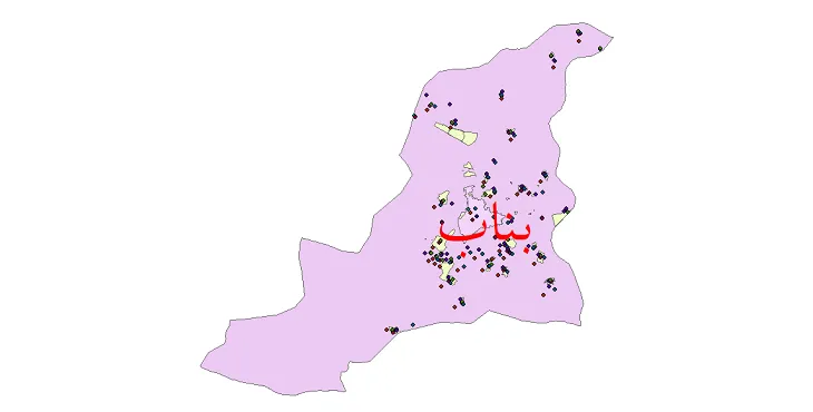 دانلود نقشه جمعیت نقاط شهری و روستایی شهرستان بناب از سال 1335 تا 1395