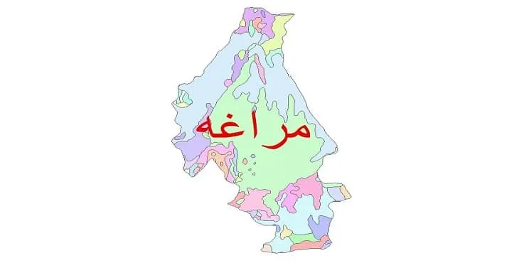نقشه شیپ فایل (GIS) زمین شناسی شهرستان مراغه
