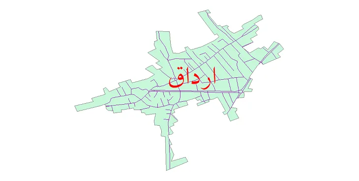 دانلود نقشه شیپ فایل شبکه معابر شهر ارداق