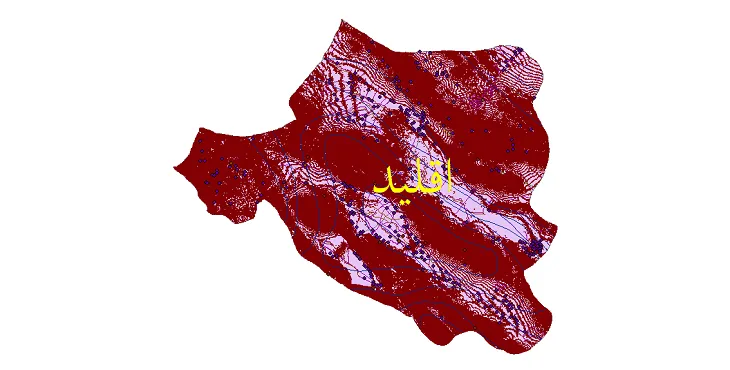 دانلود نقشه های شیپ فایل شهرستان اقلید + کاملترین لایه GIS