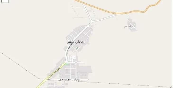 دانلود نقشه شهر ریحان + pdf با کیفیت بالا