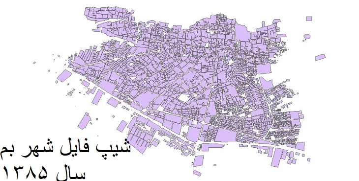 دانلود شیپ فایل بلوک آماری شهر بم