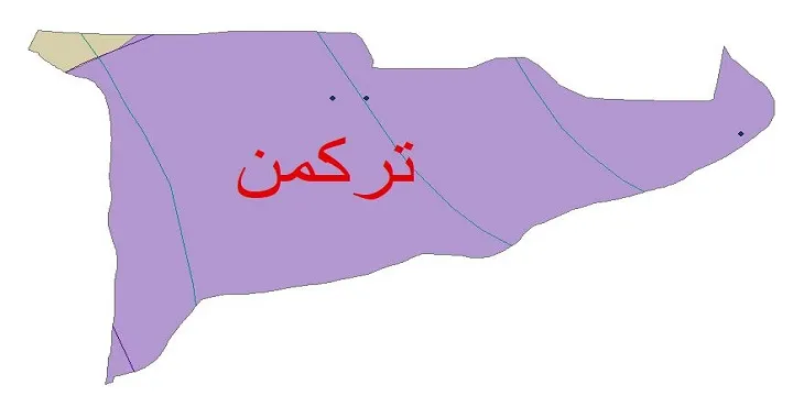 نقشه شیپ‌ فایل اقلیم‌شناسی شهرستان ترکمن + 7 لایه اقلیمی