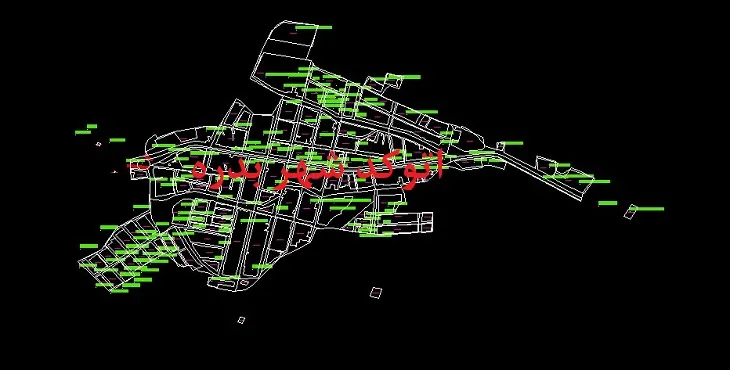دانلود نقشه اتوکد شهر بدره