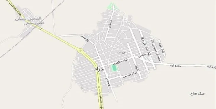 دانلود نقشه شهر چرام + pdf با کیفیت بالا