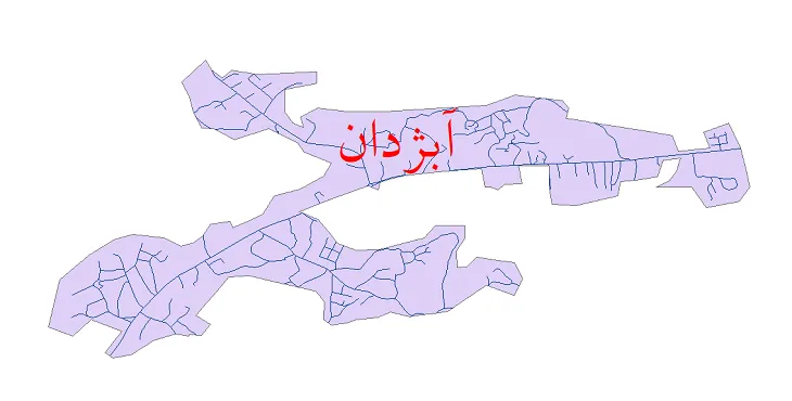 دانلود نقشه شیپ فایل شبکه معابر شهر آبژدان