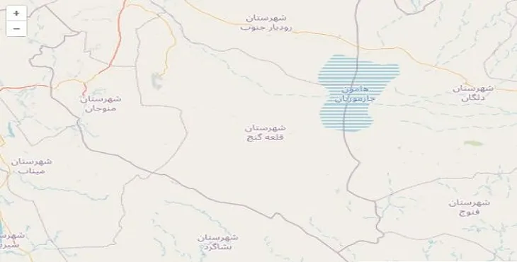 دانلود نقشه شهرستان قلعه گنج + pdf با کیفیت بالا