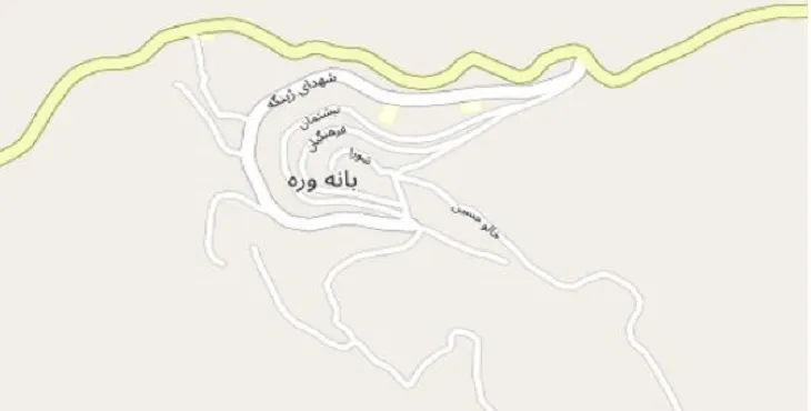 دانلود نقشه شهر بانه وره + pdf با کیفیت بالا