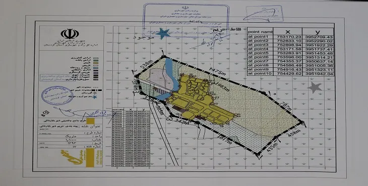 نقشه محدوده و حریم شهر بابارشانی | کیفیت بالا