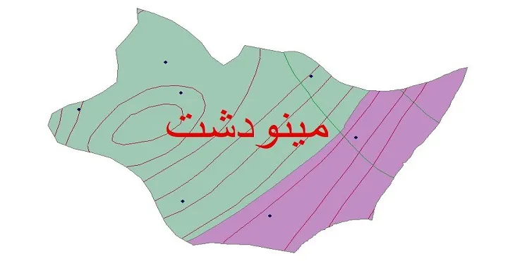 نقشه شیپ‌ فایل اقلیم‌شناسی شهرستان مینودشت + 7 لایه اقلیمی