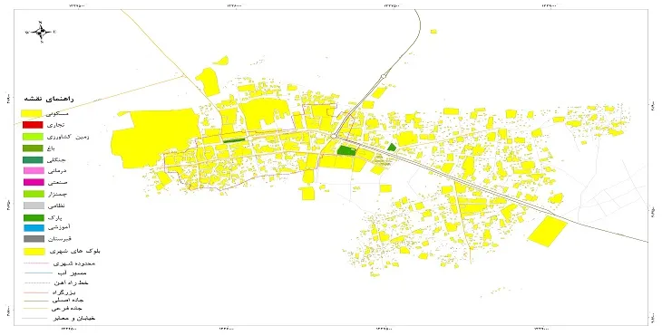 جدیدترین نقشه شهر گلمورتی | قابل چاپ + کیفیت بالا