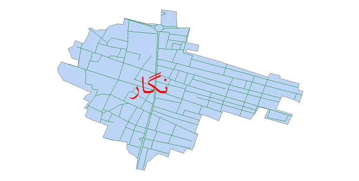 دانلود نقشه شیپ فایل شبکه معابر شهر نگار