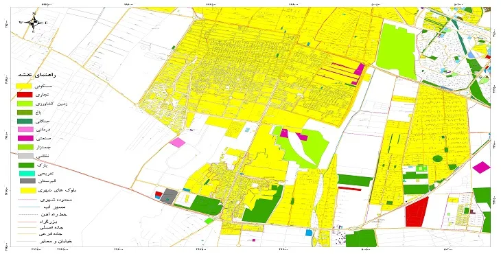 نقشه شیپ فایل (GIS) شهر ملارد 1404 + عکس با کیفیت