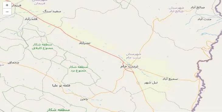 دانلود نقشه شهرستان تربت جام + pdf با کیفیت بالا