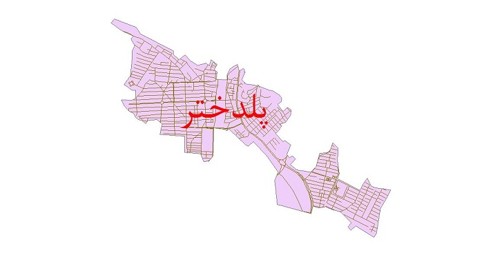 دانلود نقشه شیپ فایل شبکه معابر شهر پلدختر سال 1400