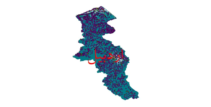 دانلود نقشه های شیپ فایل استان اردبیل + کاملترین لایه GIS