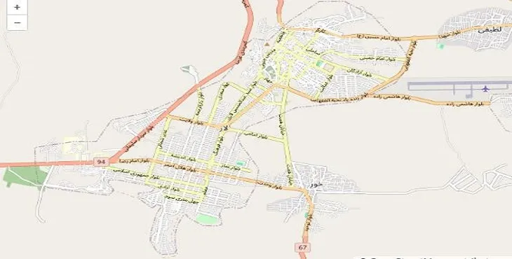 دانلود نقشه شهر لار + pdf با کیفیت بالا