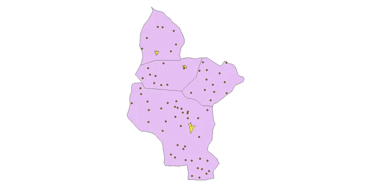 دانلود نقشه شیپ فایل (GIS) تقسیمات سیاسی شهرستان فراهان سال 1400