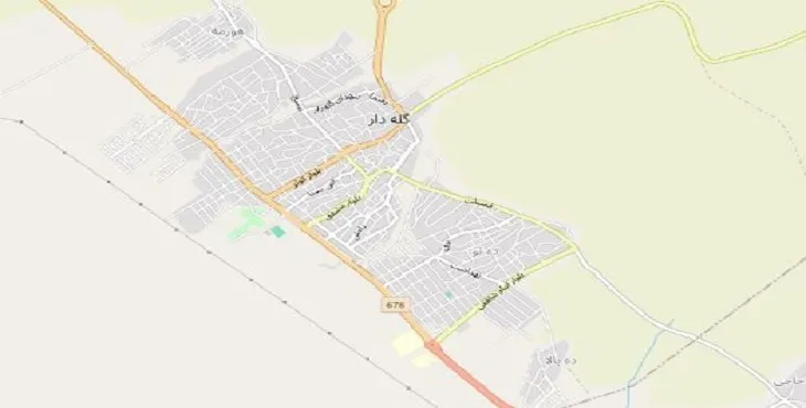 دانلود نقشه شهر گله دار + pdf با کیفیت بالا