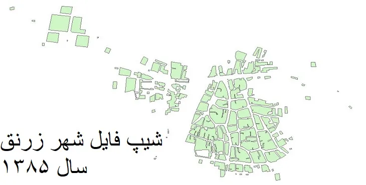 دانلود شیپ فایل بلوک آماری شهر زرنق