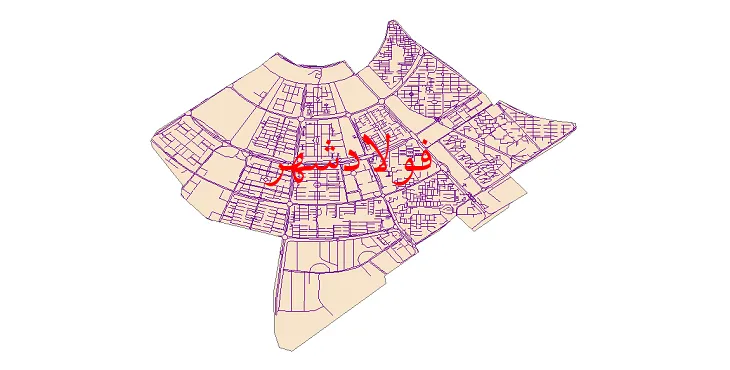 دانلود نقشه شیپ فایل شبکه معابر شهر فولادشهر