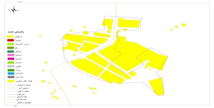 نقشه شیپ فایل (GIS) شهر بلاوه 1404 + عکس با کیفیت